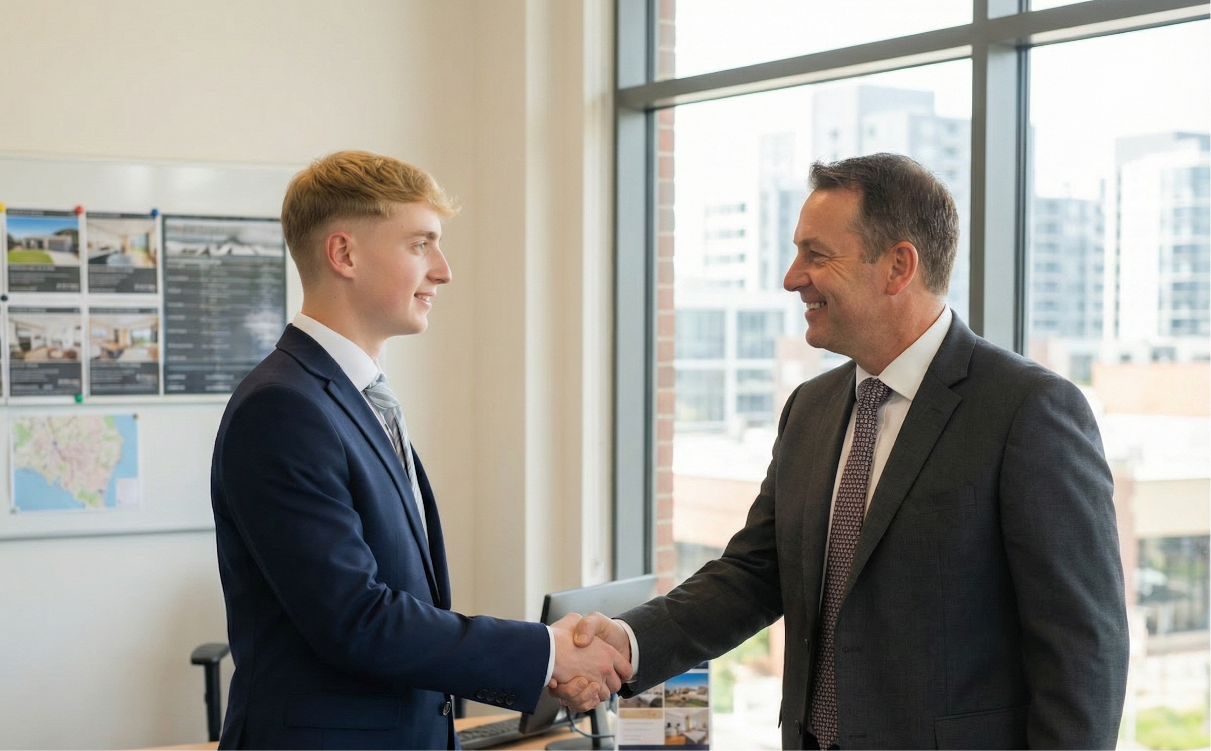 Nick Iwert besucht Immobilienmakler