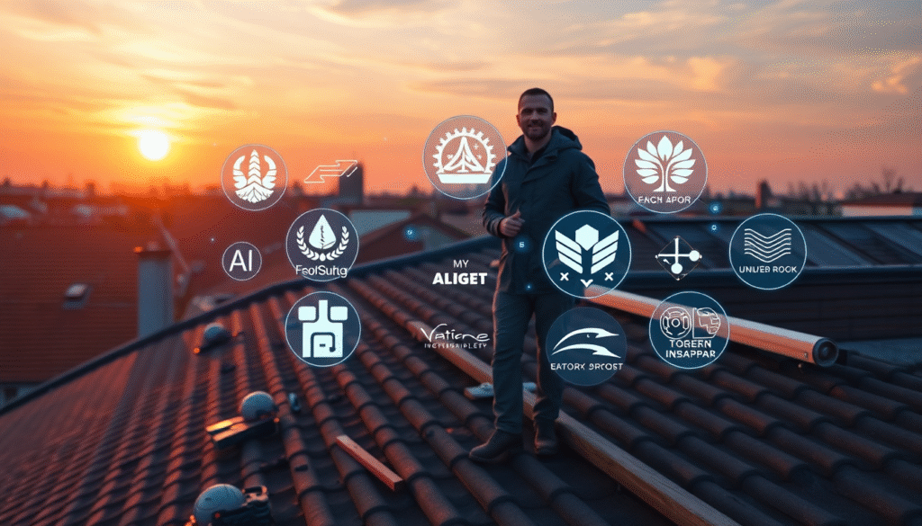 Vorteile von AI-Logos für Dachdecker
