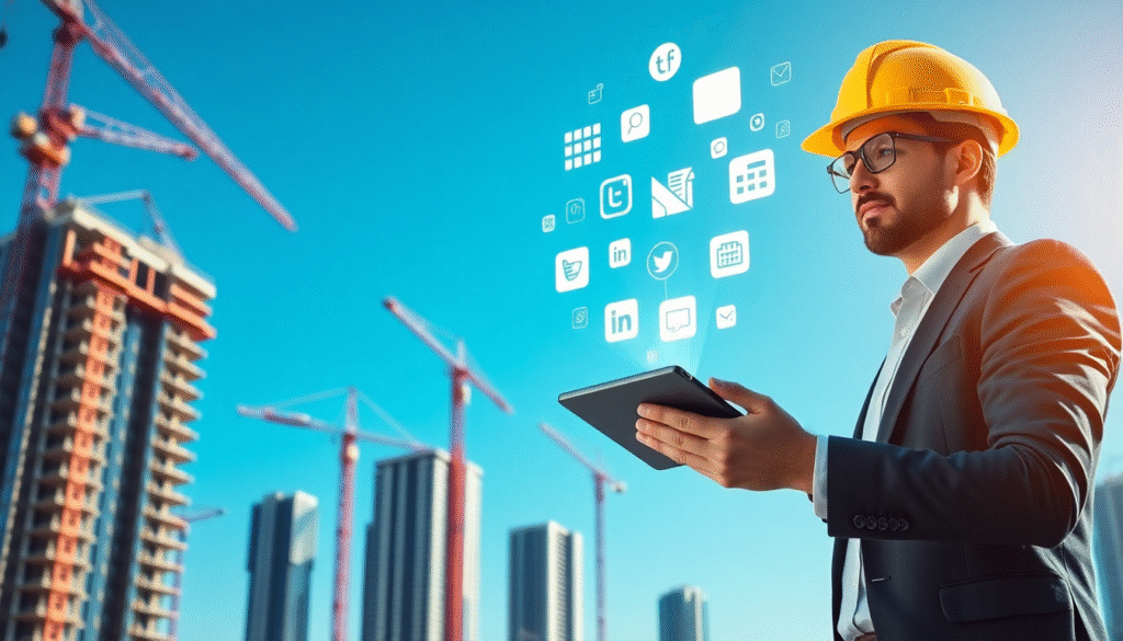 Bauindustrie Social Media Strategien